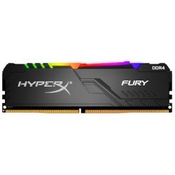 MEMORIA RAM PC DDR4 KINGSTON HYPERX FURYBLACK RGB 8GB 2400MHZ(HX424C15FB3A/8)