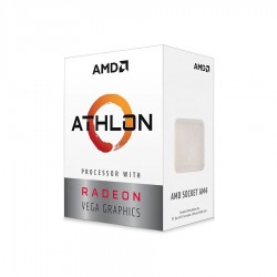 PROCESADOR AMD ATHLON 3000G SOCKET AM4 GRAPHICS VEGA3 4CORE 3.5GHZ 35W (YD3000C6FHSBX)