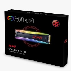 DISCO DE ESTADO SOLIDO SSD ADATA XPG 256GB M.2 S40G RGB 2280 PCIE BOX (AS40G-256GT-C) 
