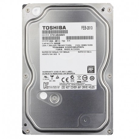 DISCO DURO TOSHIBA 500GB 3.5 NEW PULL SATA III (DT01ABA050V-PUL)