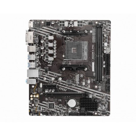 TARJETA MADRE MSI A520M-A PRO SOC AM4 MATX DDR4 HDMI DVI PCIE M.2 (A520M-A PRO)
