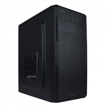 GABINETE ACTECK KIOTO GC240 MICRO TORRE FUENTE 500W 1 VENT FULL METALICO USB 3.0 NEGRO (AC-932547)