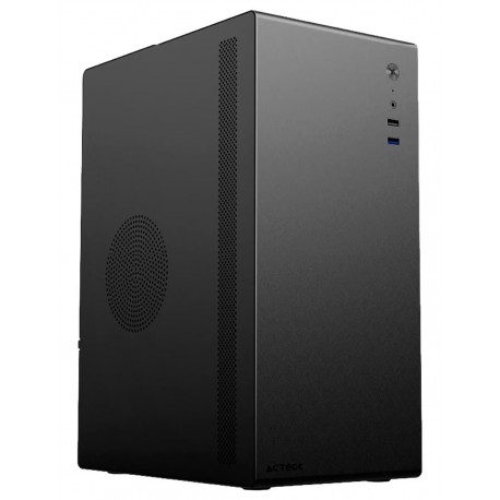 GABINETE ACTECK NEUSS PLUS GI707 MINI-TOWER MICRO ATX/ITX USB 2.0/3.0 CON FUENTE DE 450W NEGRO (AC-936019)