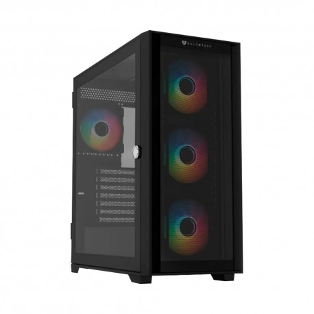 GABINETE BALAM RUSH CARBONO TWIN MATE 9000 CON VENTANA RGB FULL-TOWER ATX/E-ATXMICRO-ATX/MINI-ITX USB 3.0/2.0 SIN FUENTE 4 VENT