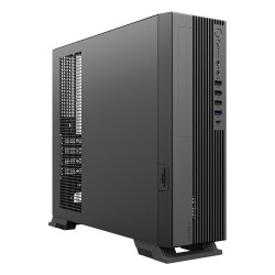 GABINETE ACTECK ONEX GS455 SLIM MINI-TOWER MICRO-ATX/MINI-ITX USB 2.0/3.0 FUENTE DE 500W 1 VENTILADOR INSTALADO NEGRO (AC-94307