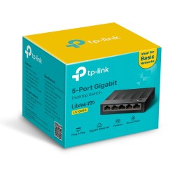 SWITCH TP-LINK 5 PUERTOS 10/100/1000 AUTO-MDI / MDIX (LS1005G)