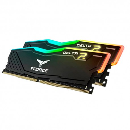 MEMORIA RAM TEAM GROUP T-FORCE DELTA RGB DDR4 3200MHZ 16GB KIT (2 X 8GB) NO-ECC CL16 XMP (TF3D416G3200HC16FDC01)