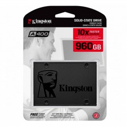 UNIDAD DE ESTADO SOLIDO SSD KINGSTON 960GB SATA 3 2.5 550/350 MB/S R/W (SA400S37/960G)