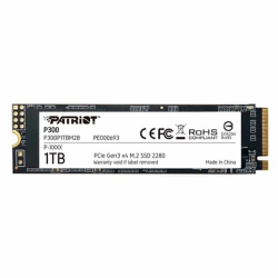 UNIDAD DE ESTADO SOLIDO PATRIOT P300 NVME SSD M.2 1TB 423 MB/S ESCRITURA 2100 MB/S LECTURA PCI EXPRESS 3.0 (P300P1TBM28)