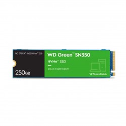 UNIDAD DE ESTADO SOLIDO WD GREEN SN350 NVME SSD M.2 250GB 3500 MB/S ESCRITURA 2400 MB/S LECTURA PCI EXPRESS 3.0 (WDS250G2G0C)