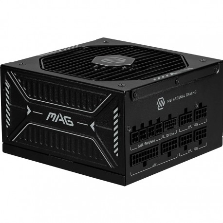 FUENTE DE PODER MSI MAG A1000GL PCIE5 80 PLUS GOLD MODULAR 24-PIN ATX 12VHPWR 135MM 1000W (MAG A1000GL PCIE5)