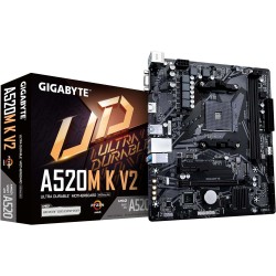 TARJETA MADRE GIGABYTE A520M K V2 SOCKET AM4 2DDR4 MICRO-ATX (A520M K V2)