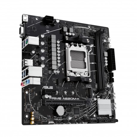 TARJETA MADRE ASUS PRIME A620M-K SOCKET AM5 MICRO-ATX AMD A620 HDMI UP TO 96GB DDR5 (PRIME A620M-K)