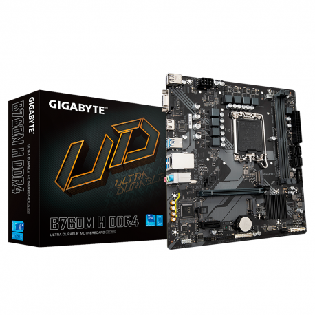 TARJETA MADRE GIGABYTE B760M H MICRO ATX LGA1700 B760 HDMI UP TO 64GB DDR4 (B760M H DDR4)