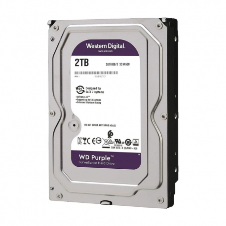 DISCO DURO INTERNO WESTERN DIGITAL 2TB PURPLE 3.5 INTERNAL SATA (WD23PURZ/NEW)