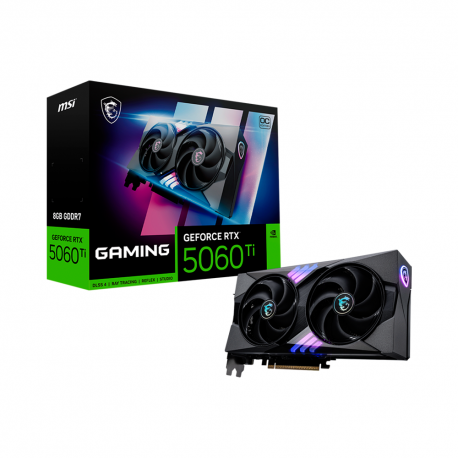 TARJETA DE VIDEO MSI NVIDIA GEFORCE RTX 5060 TI 8G GAMING OC 2X PLUS 8GB 128-BIT GDDR7 PCI EXPRESS X16 5.0 (G506T-8GC)