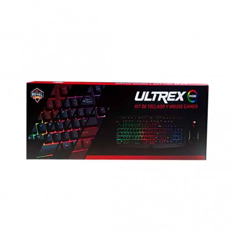 KIT GAMER ROYAL TECLADO Y MOUSE ULTREX ALAMBRICO RGB (DIM-ROYAL-TALENT-ULTREX)