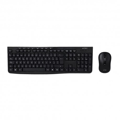 KIT TECLADO Y MOUSE ACTECK CREATOR PRIME MK225 INALAMBRICO USB ESSENTIAL NEGRO (AC-939935)