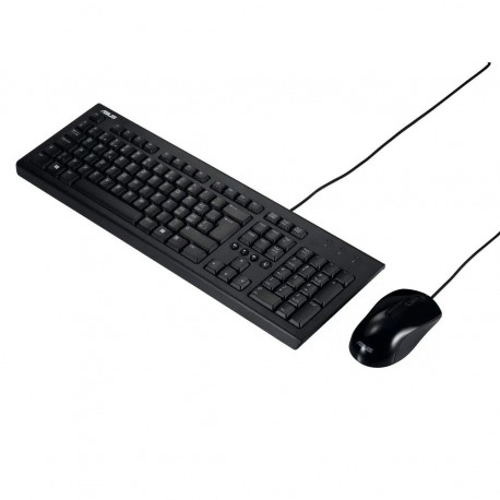 KIT DE TECLADO Y MOUSE ASUS U2000 ALAMBRICO USB NEGRO (90-XB1000KM00040)