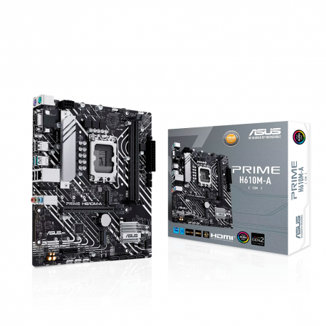 TARJETA MADRE ASUS PRIME H610M-A-CSM LGA 1700 MATX DDR5 PCIE 4.0 DISPLAYPORT HDMI VGA (PRIME H610M-A-CSM)