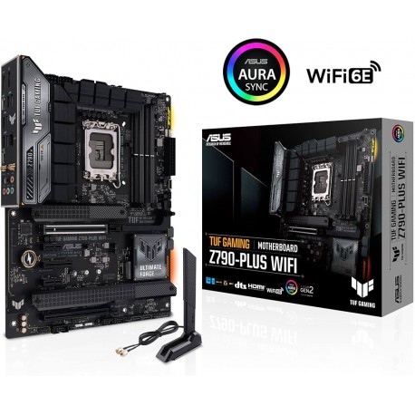 TARJETA MADRE TUF GAMING Z790-PLUS WIFI ASUS LGA 1700 DDR5 4M.2 WIFI HDMI DP AURA SYNCRGB (TUF GAMING Z790-PLUS WIFI)