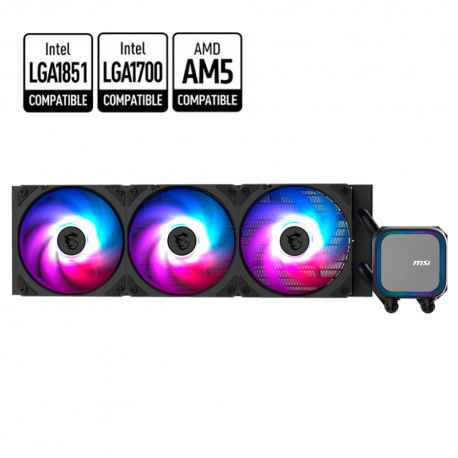 ENFRIAMIENTO LIQUIDO MSI MAG CORELIQUID A13 360MM ARGB EZ CONNECT NEGRO (MAG CORELIQUID A13 360)