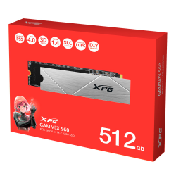 UNIDAD DE ESTADO SOLIDO SSD XPG GAMMIX S60 NVME M.2 512GB 1700 MB/S ESCRITURA 4700 MB/S LECTURA PCI EXPRESS 4.0 (AGAMMIXS60-512