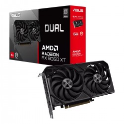 TARJETA DE VIDEO ASUS AMD RADEON RX 9060 XT DUAL 16GB 128-BIT GDDR6 PCI EXPRESS 5.0 (90YV0LG2-M0AA00)