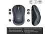 MOUSE LOGITECH M185 WIRELESS NEGRO GRIS (910-002225)