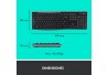 KIT TECLADO Y MOUSE LOGITECH MK270 INALAMBRICO OPTICO NEGRO USB (920-004432)