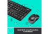 KIT TECLADO Y MOUSE LOGITECH MK270 INALAMBRICO OPTICO NEGRO USB (920-004432)