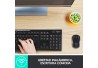 KIT TECLADO Y MOUSE LOGITECH MK270 INALAMBRICO OPTICO NEGRO USB (920-004432)