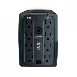 NO BREAK CDP 750VA/375W 8 CONTACTOS, INDICADORES LED, BRAKER, 4RESPALDO DE BATERIA Y 4 SUP DE PICOS (R-UPR758)