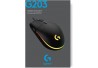 MOUSE GAMING LOGITECH G203 LIGHTSYNC ALAMBRICO USB OPTICO NEGRO (910-005793)