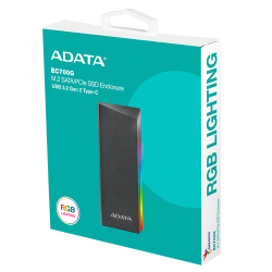 CASE EXTERNO ADATA AEC700GU32G2-CGY RGB M.2 (AEC700GU32G2-CGY)