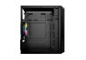 GABINETE ACTECK DOOM GI630 MICRO TORRE FUENTE 500W PANEL IZQ ACRILICO FRENTE MALLA 3 VENTILADORES RGB NEGRO (AC-935739)