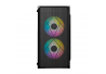 GABINETE ACTECK DOOM GI630 MICRO TORRE FUENTE 500W PANEL IZQ ACRILICO FRENTE MALLA 3 VENTILADORES RGB NEGRO (AC-935739)