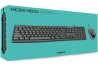 KIT DE TECLADO Y MOUSE MK200 LOGITECH ALAMBRICO TECLAS MULTIMEDIA USB NEGRO (920-002716)