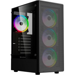 GABINETE BALAM RUSH DRAGONFLY PERFORM AIRCOOL GM590AB VENTANA MINI-TOWER ATX/MICRO ATX/MINI-ATX USB 3.0 SIN FUENTE 4 VENTILADOR